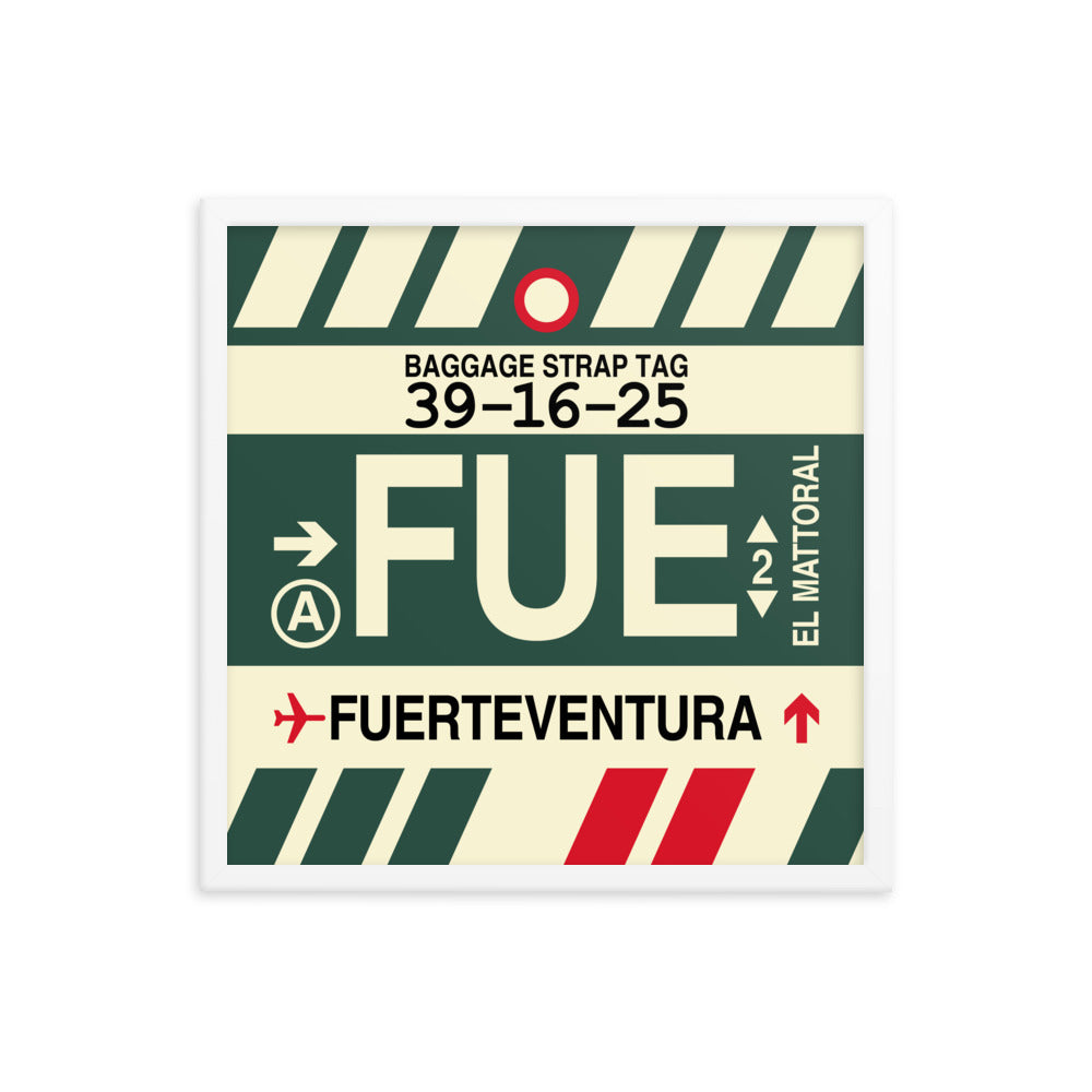 Travel-Themed Framed Print • FUE Fuerteventura Souvenir • YHM Designs - Image 15