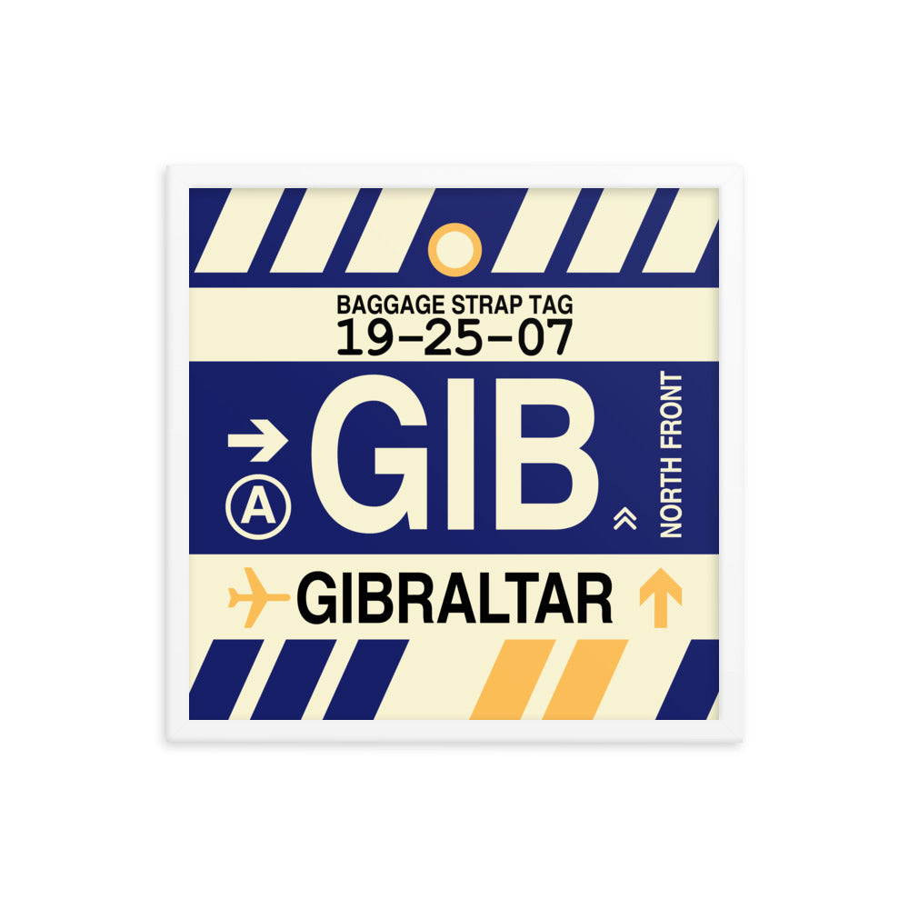 Travel-Themed Framed Print • GIB Gibraltar Souvenir • YHM Designs - Image 15