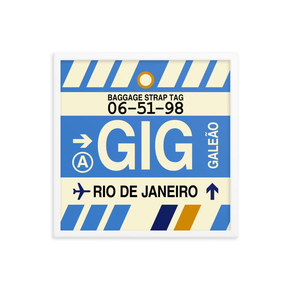 Travel-Themed Framed Print • GIG Rio de Janeiro Souvenir • YHM Designs - Image 15