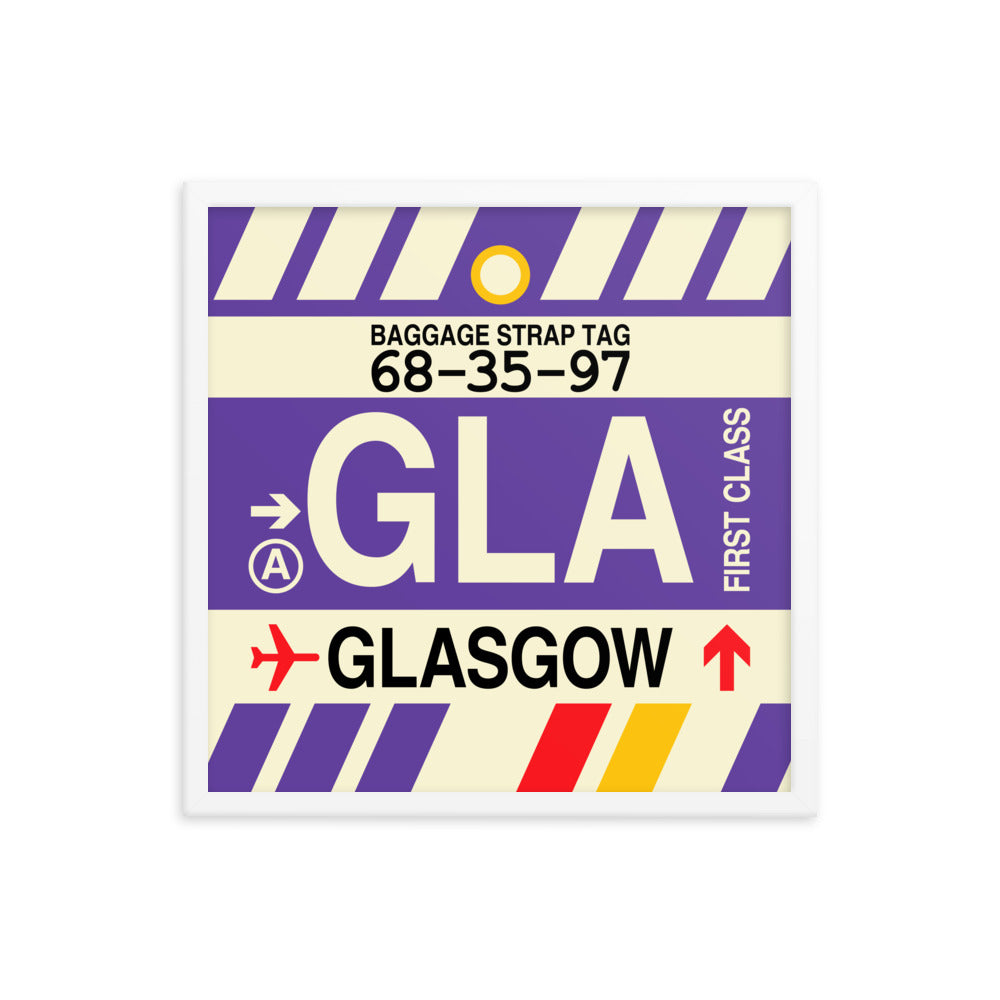 Travel-Themed Framed Print • GLA Glasgow • YHM Designs - Image 15