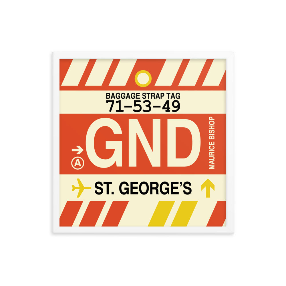 Travel-Themed Framed Print • GND St. George's Souvenir • YHM Designs - Image 15