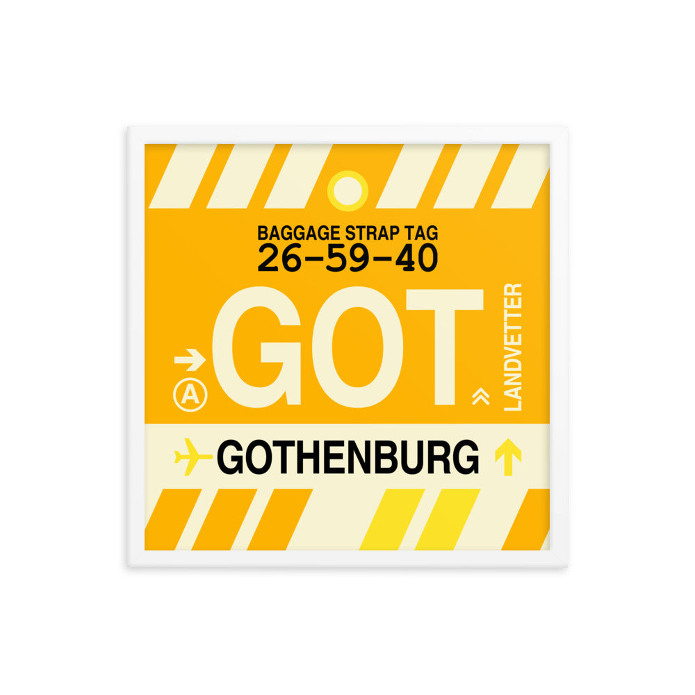 Travel-Themed Framed Print • GOT Gothenburg Souvenir • YHM Designs - Image 15