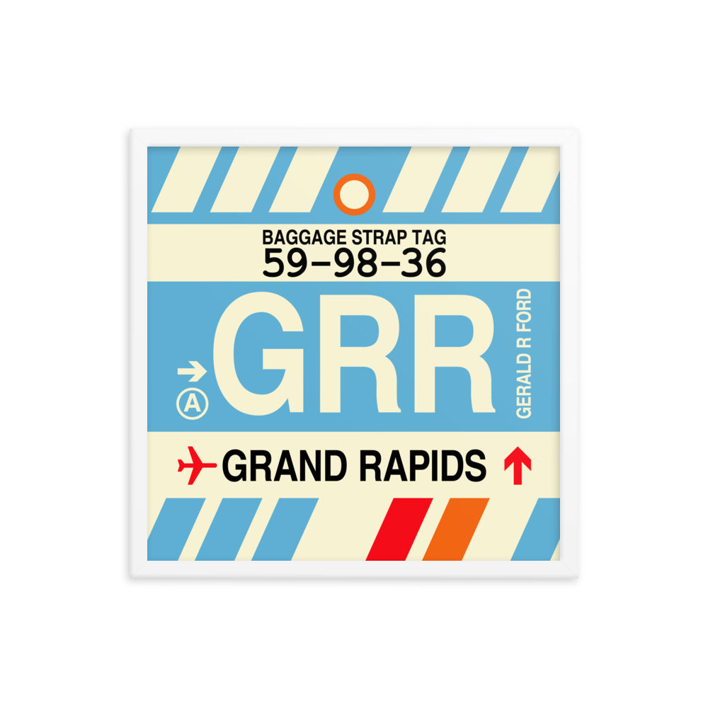 Travel-Themed Framed Print • GRR Grand Rapids Souvenir • YHM Designs - Image 15