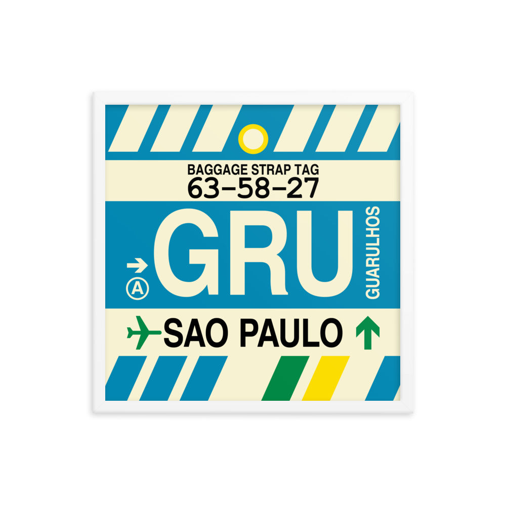 Travel-Themed Framed Print • GRU Sao Paulo Souvenir • YHM Designs - Image 15