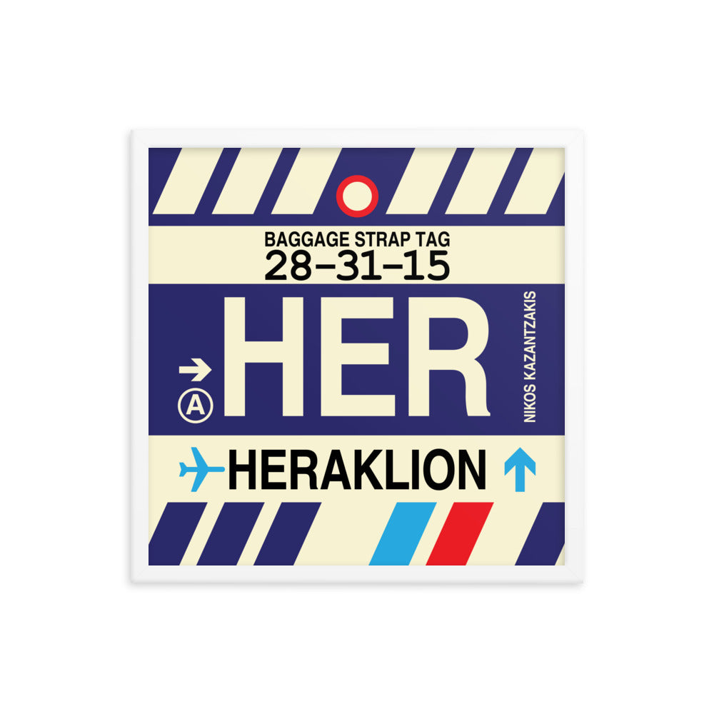 Travel-Themed Framed Print • HER Heraklion Souvenir • YHM Designs - Image 15