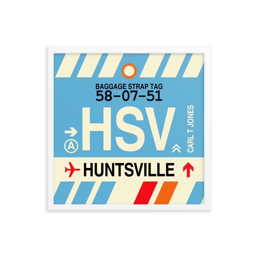 Travel-Themed Framed Print • HSV Huntsville Souvenir • YHM Designs - Image 15