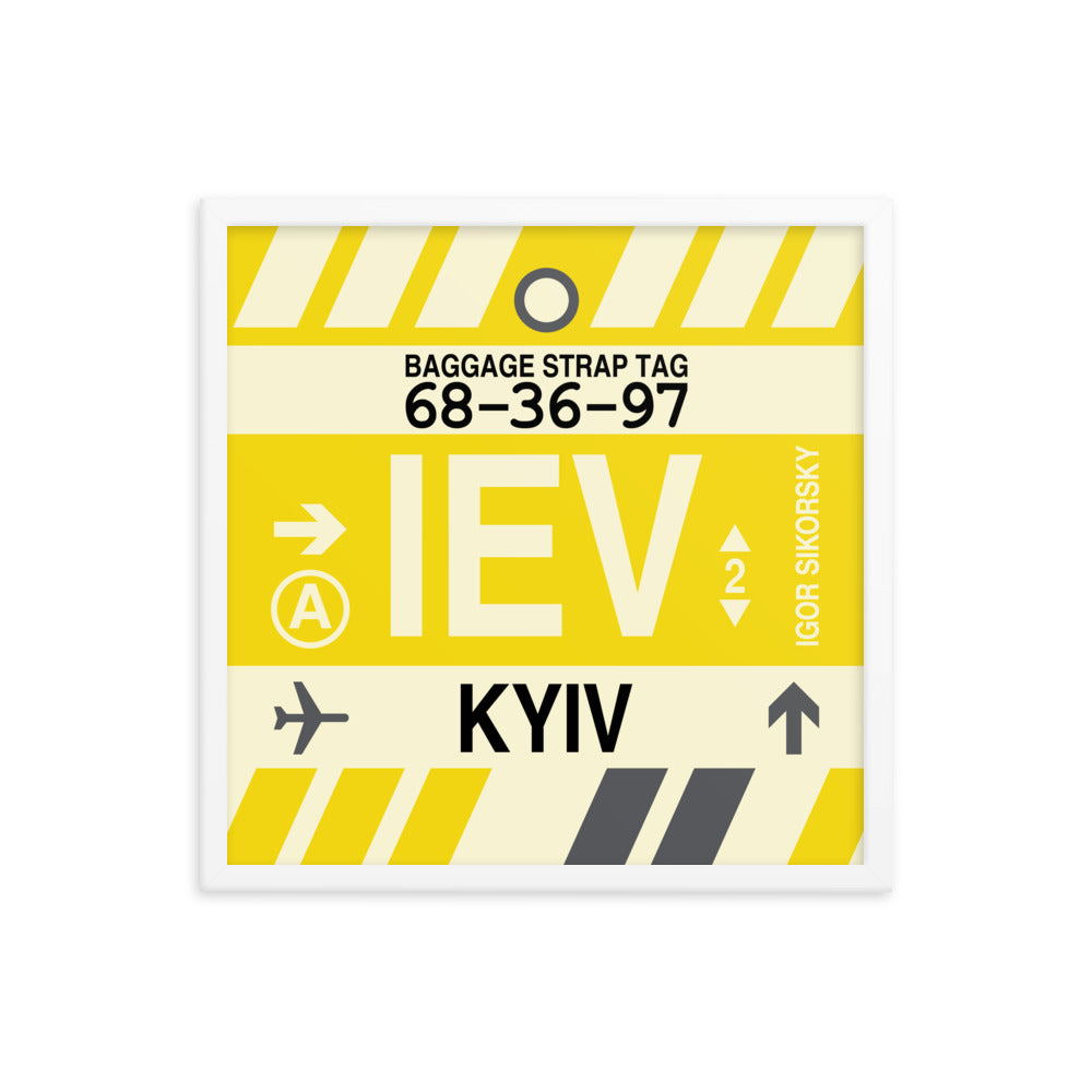 Travel-Themed Framed Print • IEV Kyiv Souvenir • YHM Designs - Image 15