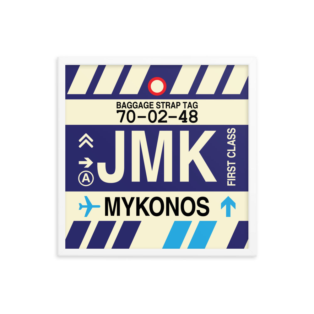 Travel-Themed Framed Print • JMK Mykonos Souvenir • YHM Designs - Image 15