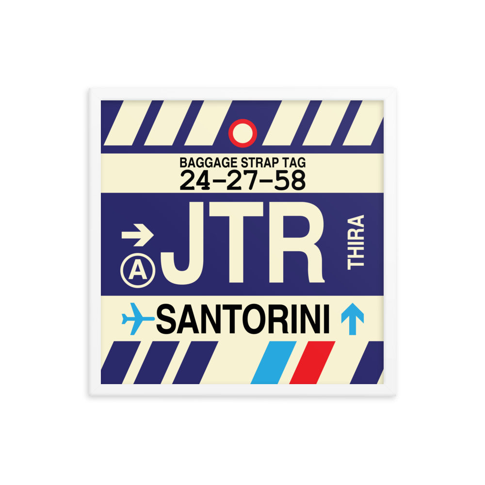 Travel-Themed Framed Print • JTR Santorini Souvenir • YHM Designs - Image 15