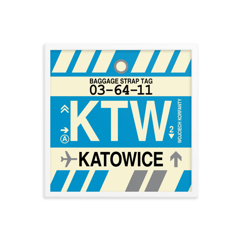 Travel-Themed Framed Print • KTW Katowice Souvenir • YHM Designs - Image 15