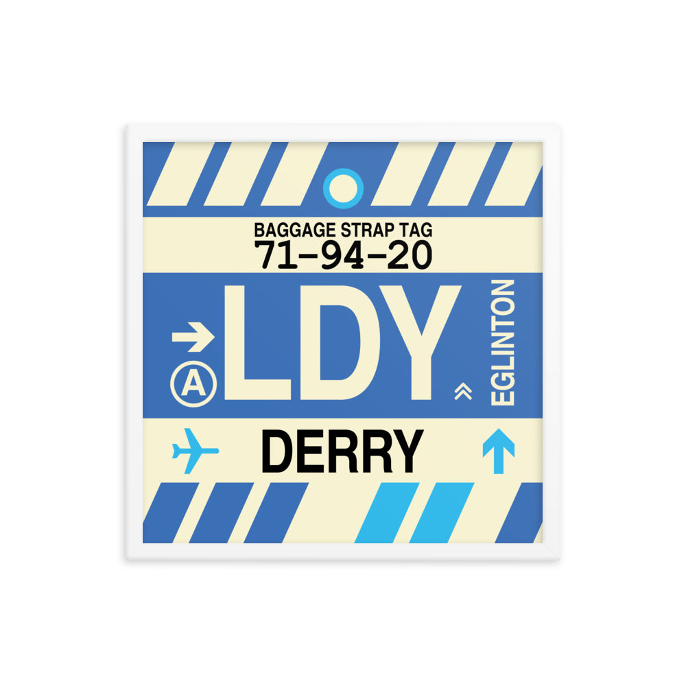 Travel-Themed Framed Print • LDY Derry Souvenir • YHM Designs - Image 15