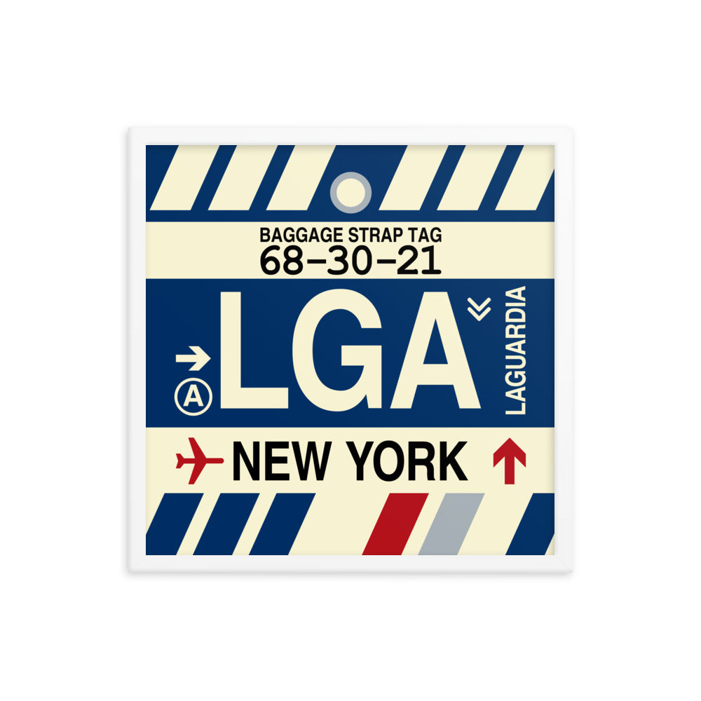 Travel-Themed Framed Print • LGA New York City Souvenir • YHM Designs - Image 15