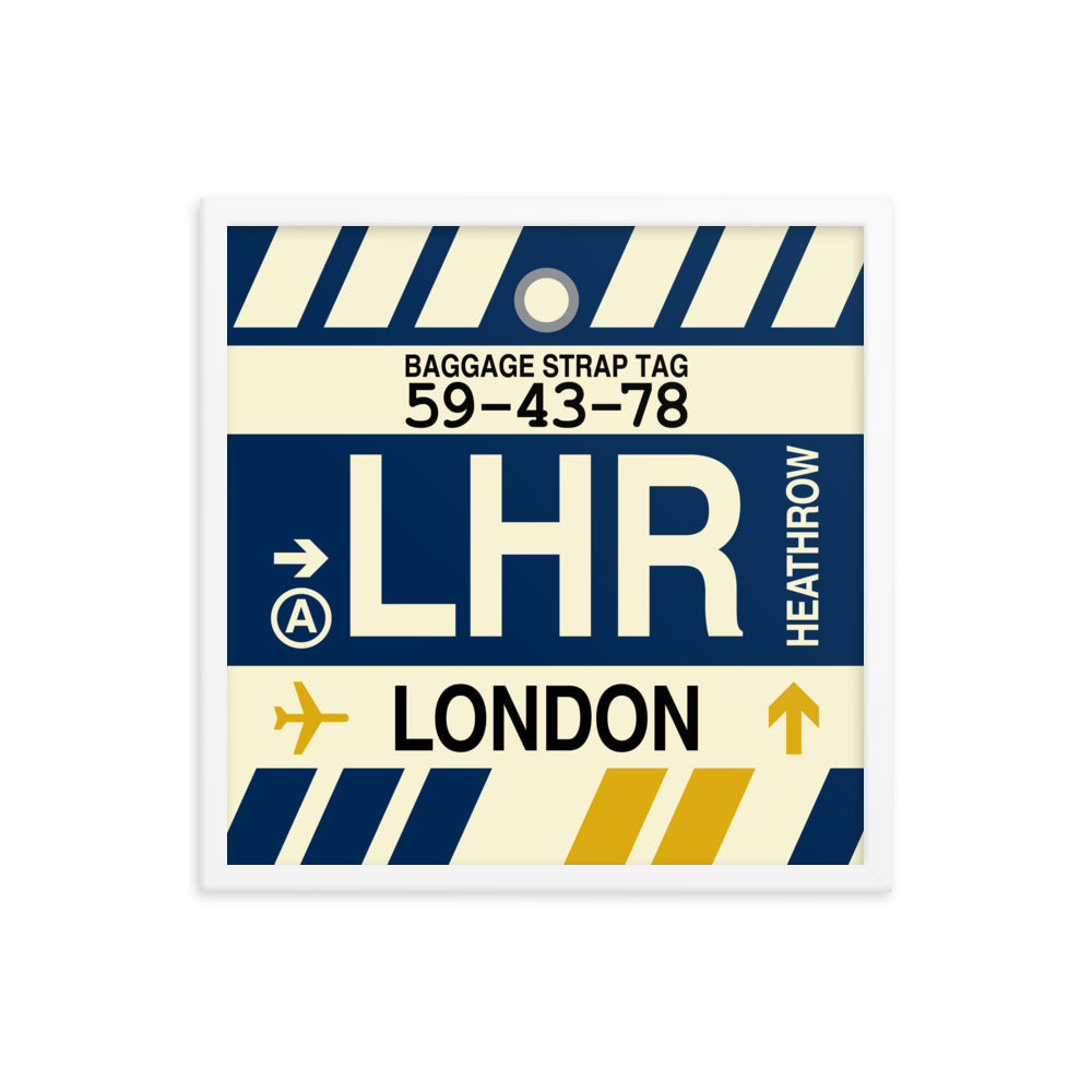 Travel-Themed Framed Print • LHR London • YHM Designs - Image 15