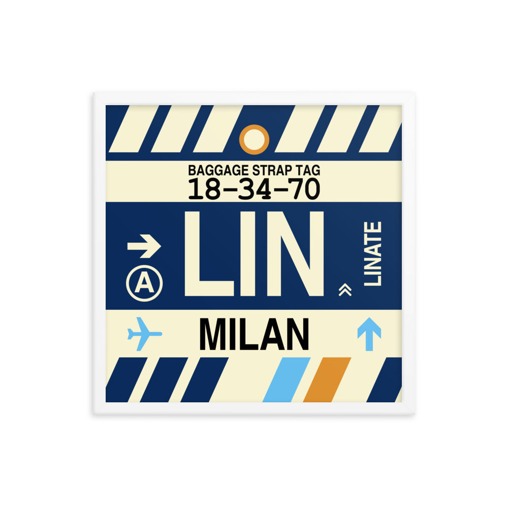 Travel-Themed Framed Print • LIN Milan Souvenir • YHM Designs - Image 15