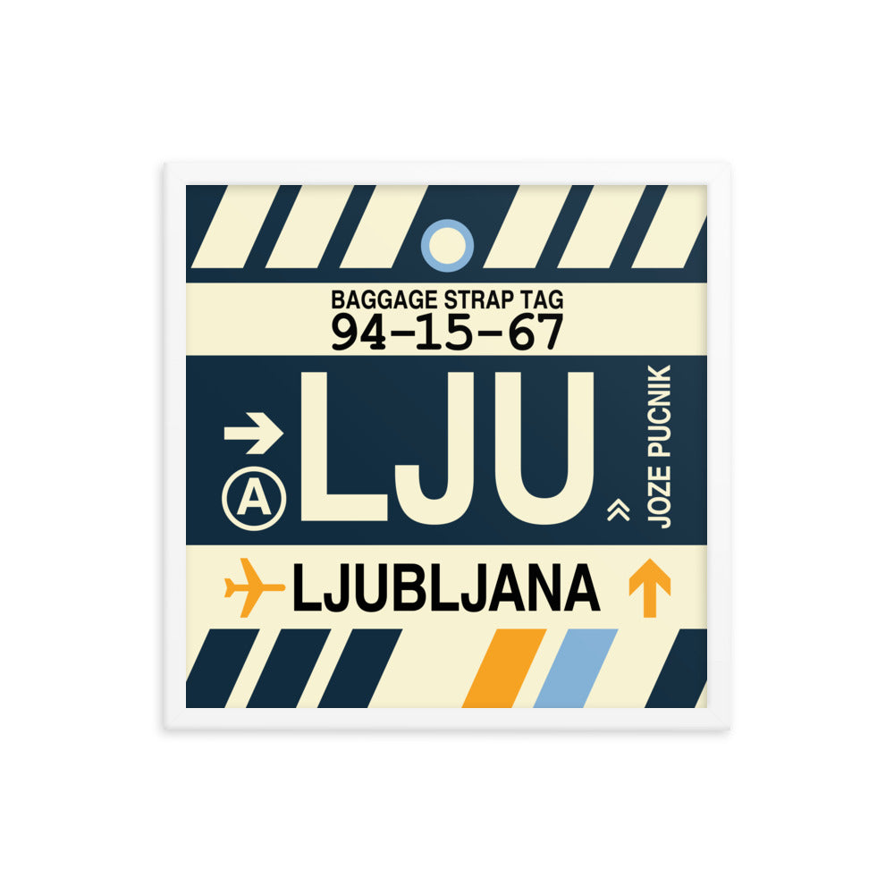 Travel-Themed Framed Print • LJU Ljubljana Souvenir • YHM Designs - Image 15