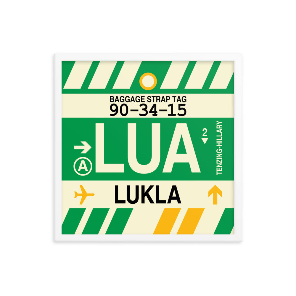Travel-Themed Framed Print • LUA Lukla Souvenir • YHM Designs - Image 15