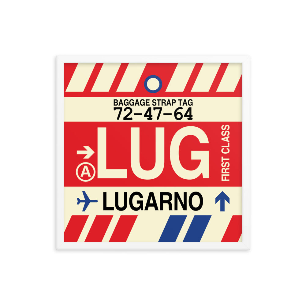 Travel-Themed Framed Print • LUG Lugarno Souvenir • YHM Designs - Image 15