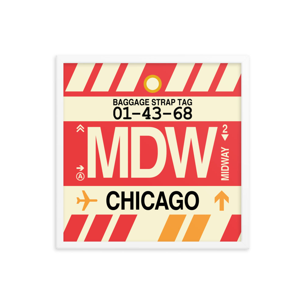 Travel-Themed Framed Print • MDW Chicago • YHM Designs - Image 15