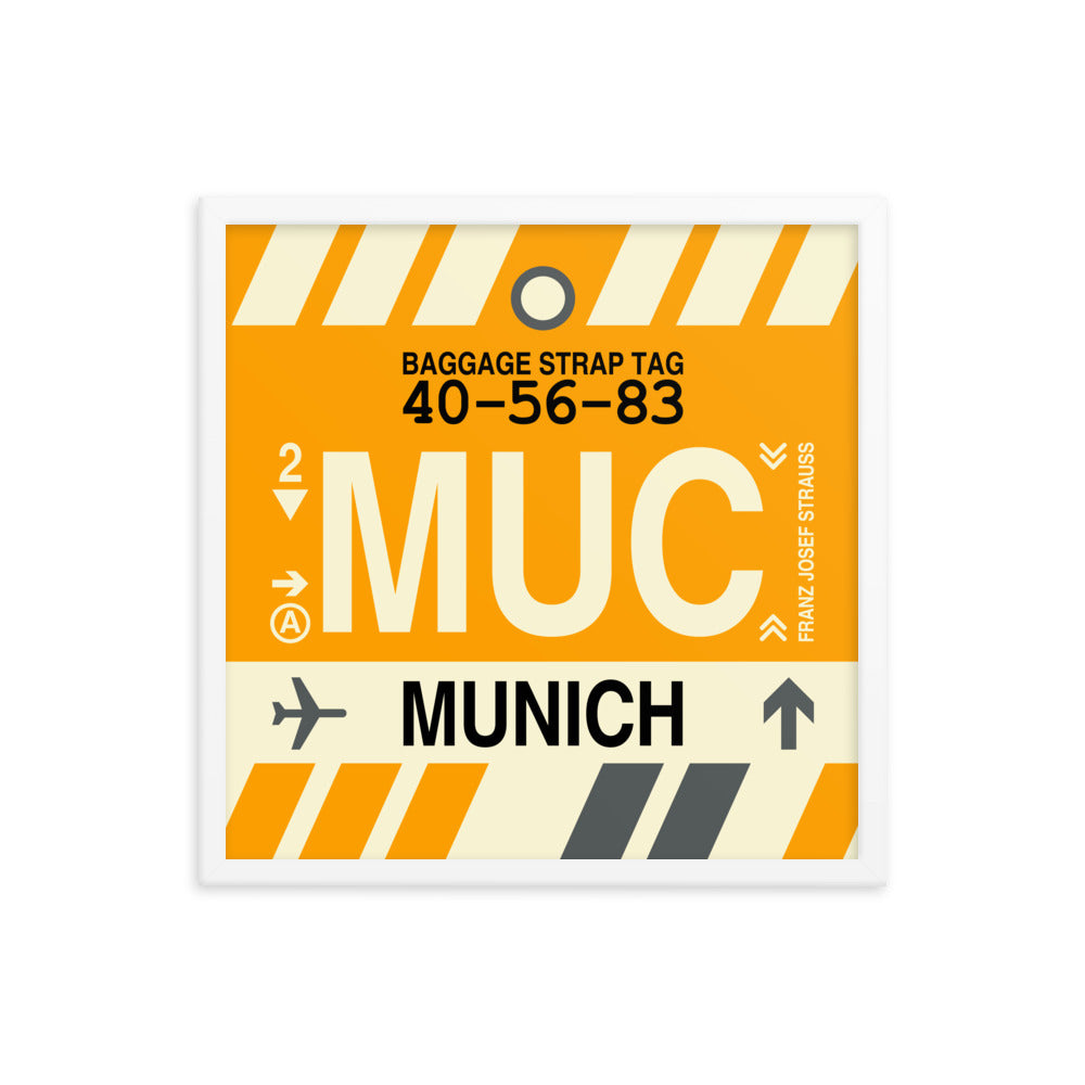 Travel-Themed Framed Print • MUC Munich • YHM Designs - Image 15