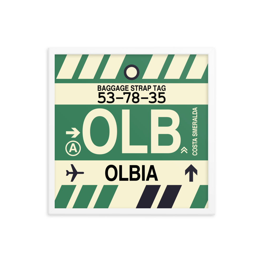 Travel-Themed Framed Print • OLB Olbia Souvenir • YHM Designs - Image 15