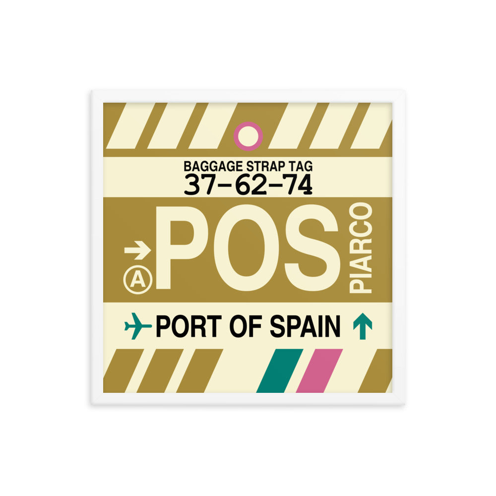 Travel-Themed Framed Print • POS Port of Spain Souvenir • YHM Designs - Image 15