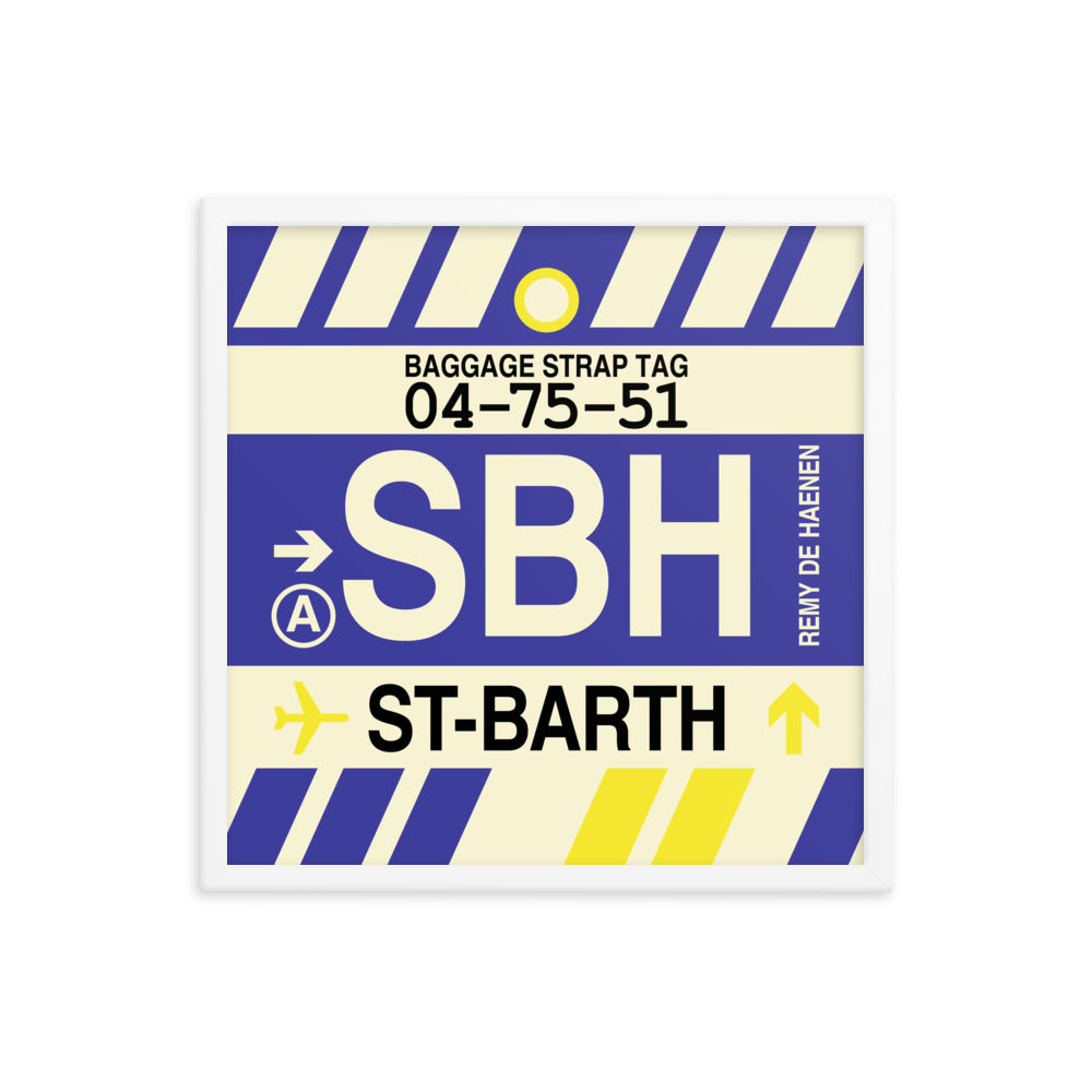 Travel-Themed Framed Print • SBH Saint Barthélemy Souvenir • YHM Designs - Image 15