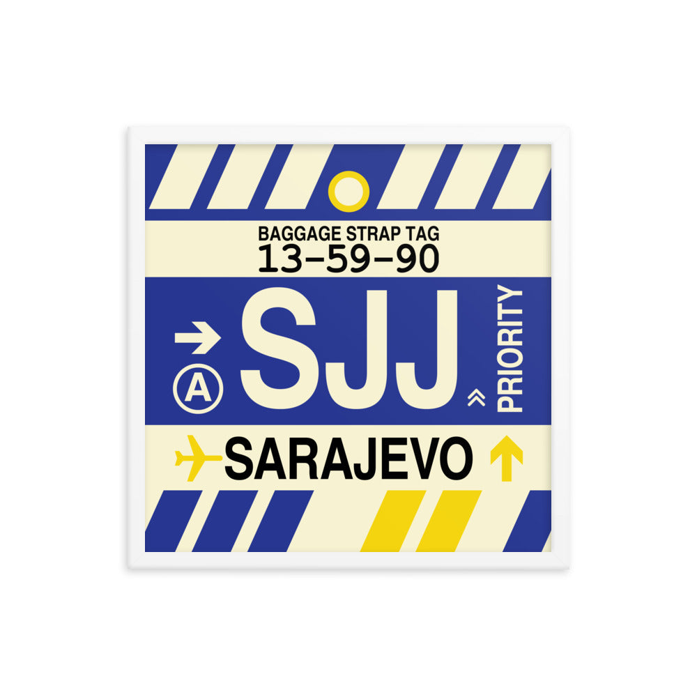 Travel-Themed Framed Print • SJJ Sarajevo Souvenir • YHM Designs - Image 15