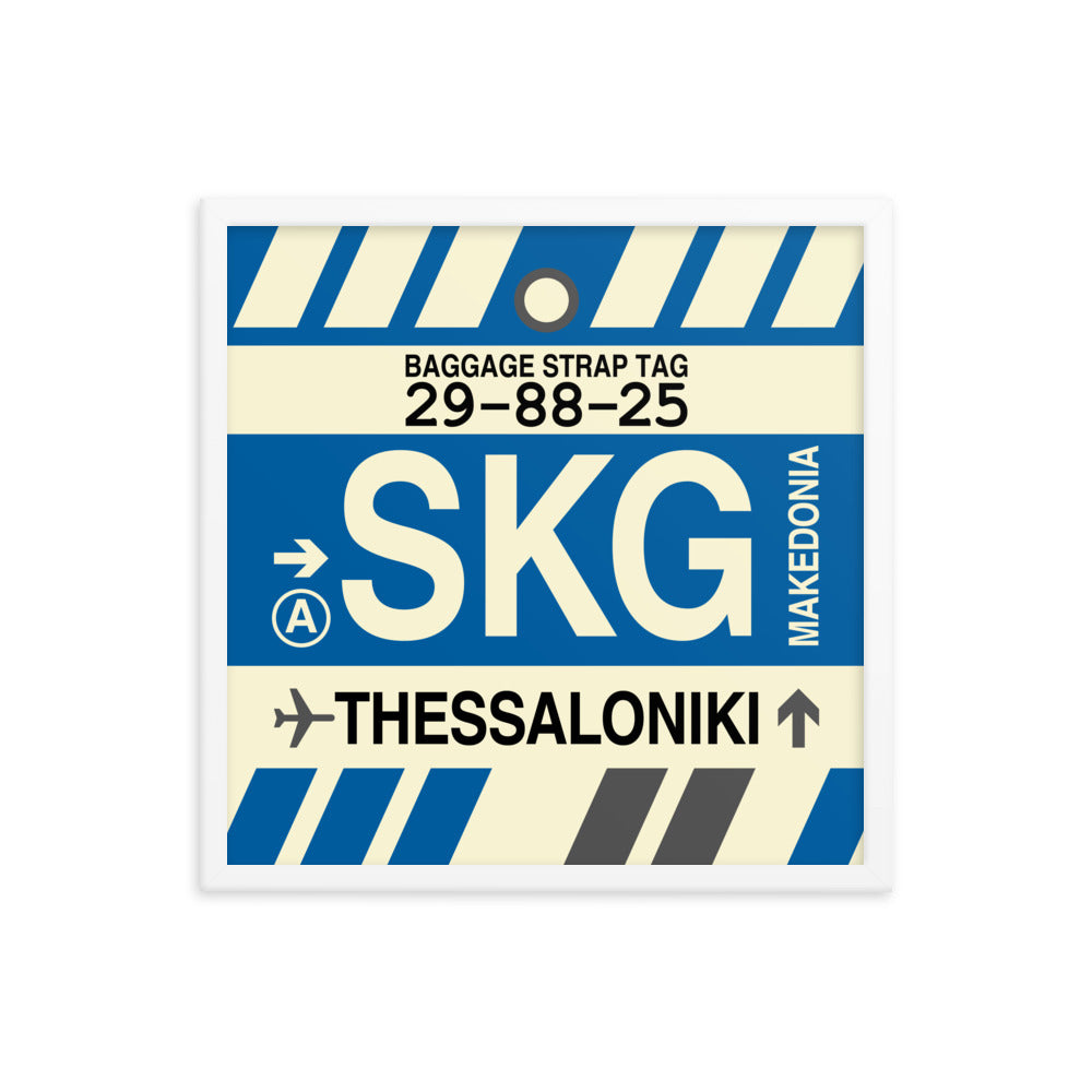Travel-Themed Framed Print • SKG Thessaloniki Souvenir • YHM Designs - Image 15