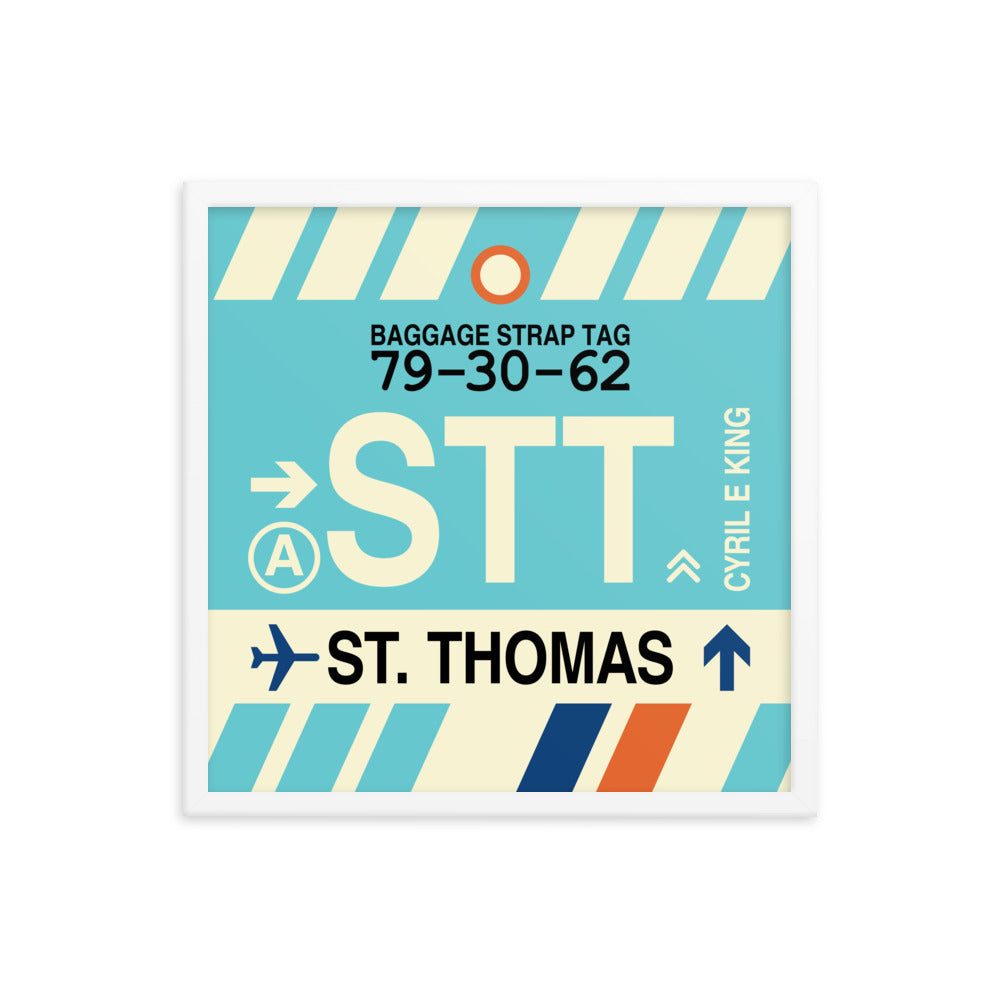 Travel-Themed Framed Print • STT St. Thomas • YHM Designs - Image 15