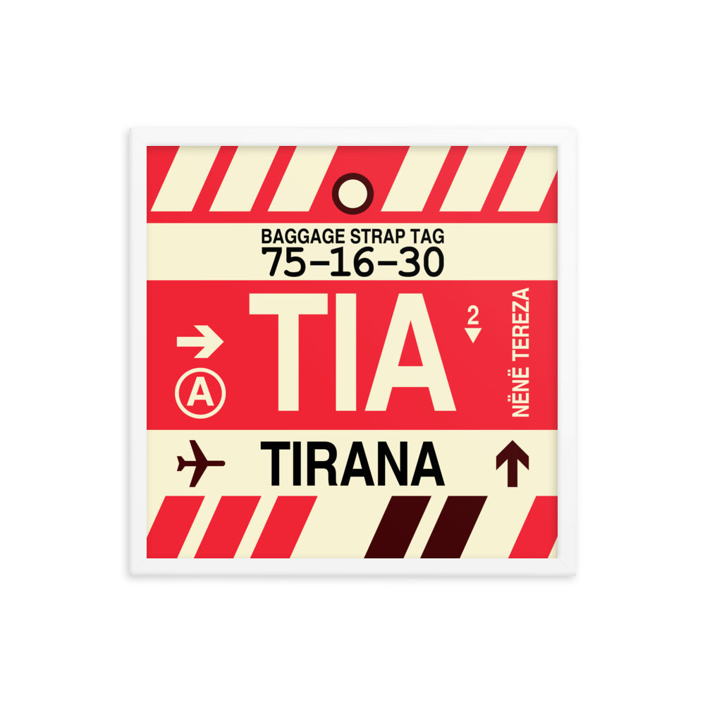 Travel-Themed Framed Print • TIA Tirana Souvenir • YHM Designs - Image 15