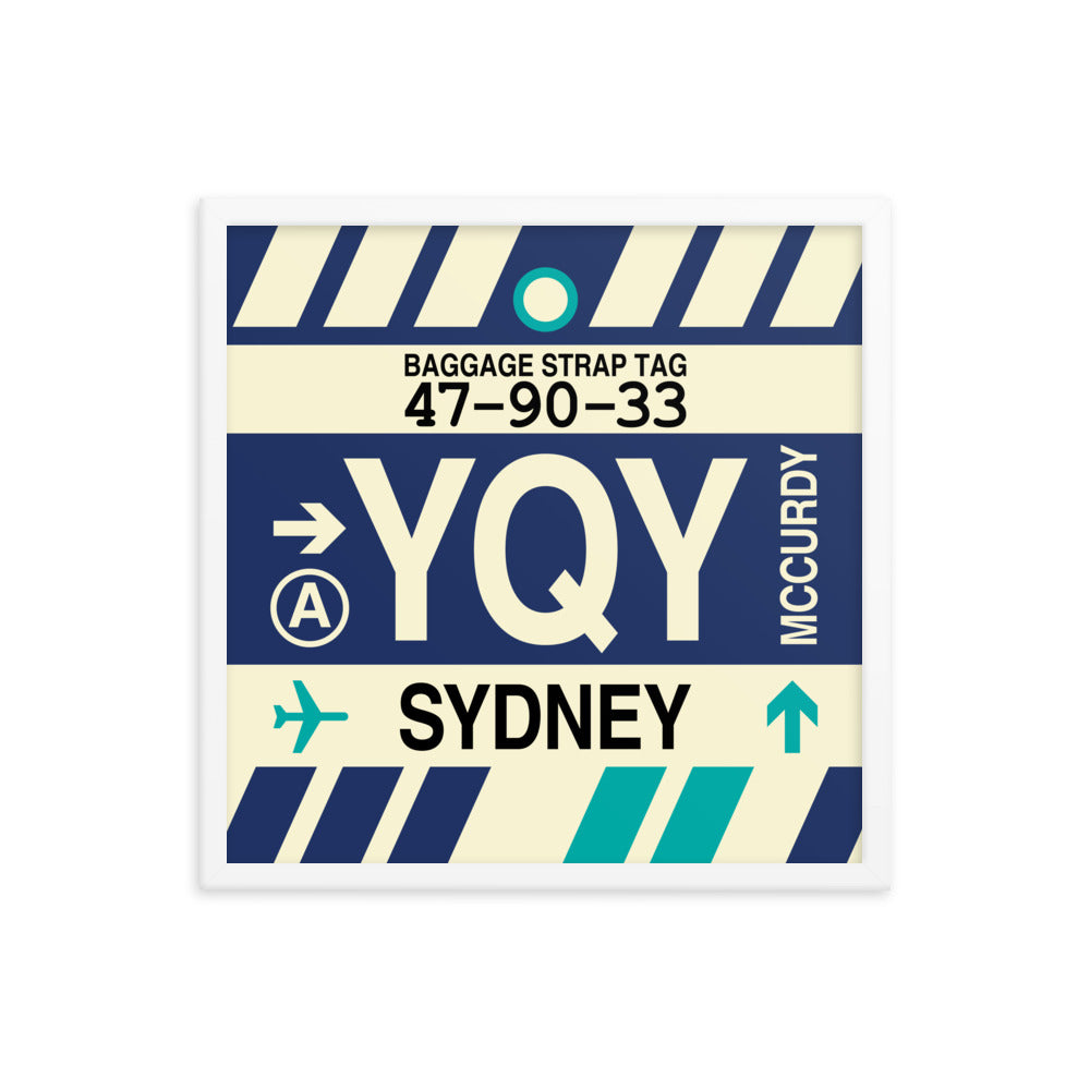 Travel-Themed Framed Print • YQY Sydney • YHM Designs - Image 15