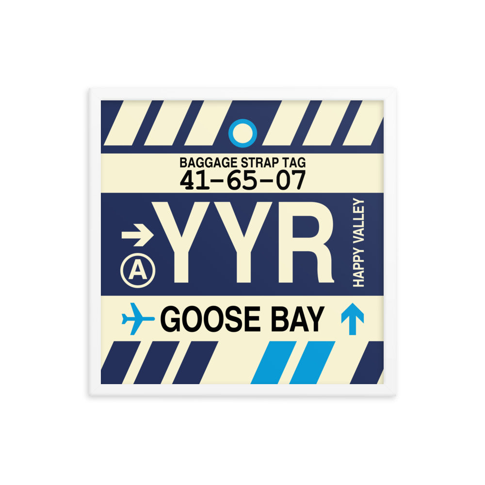 Travel-Themed Framed Print • YYR Goose Bay • YHM Designs - Image 15