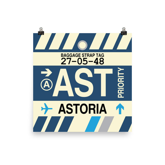 Travel-Themed Poster Print • AST Astoria • YHM Designs - Image 01