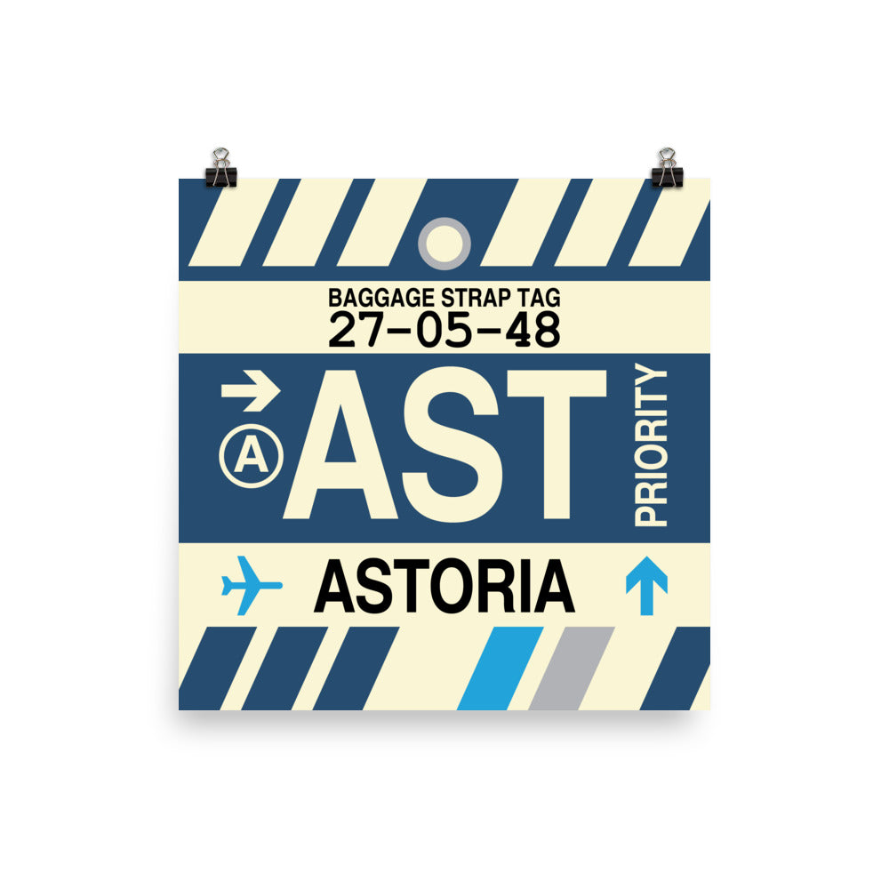Travel-Themed Poster Print • AST Astoria Souvenir • YHM Designs - Image 01