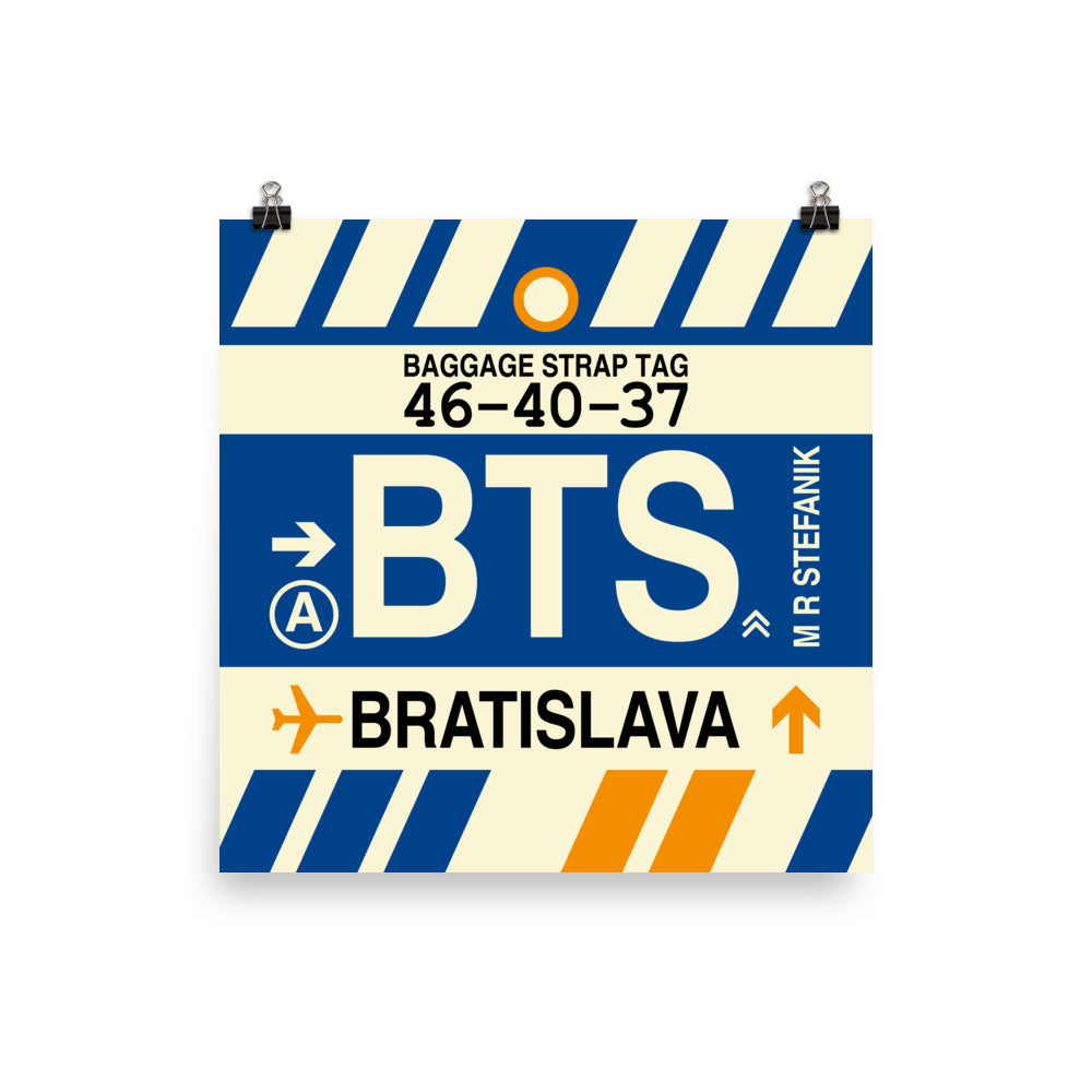 Travel-Themed Poster Print • BTS Bratislava Souvenir • YHM Designs - Image 01