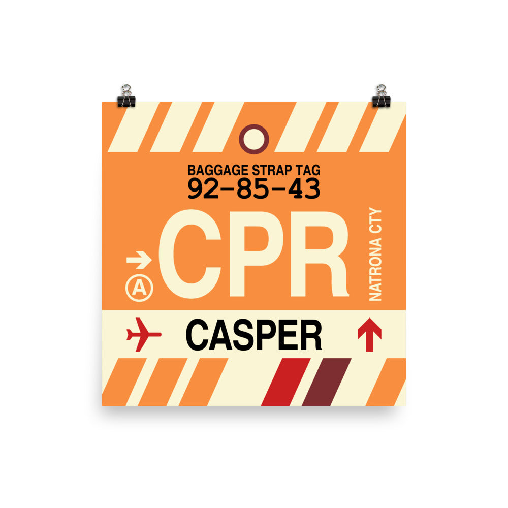 Travel-Themed Poster Print • CPR Casper Souvenir • YHM Designs - Image 01