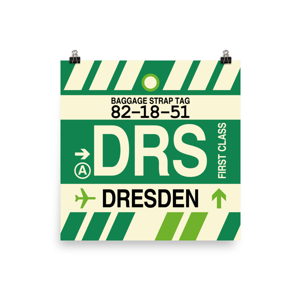 Travel-Themed Poster Print • DRS Dresden • YHM Designs - Image 01
