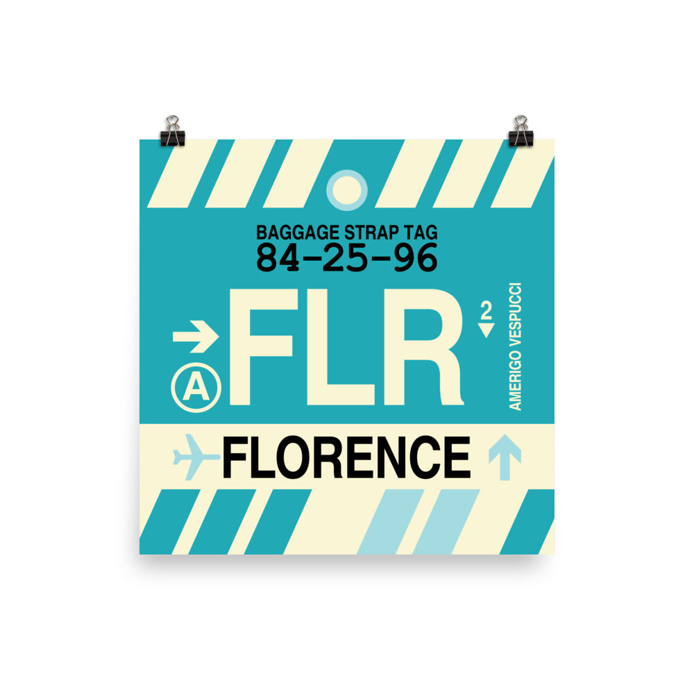 Travel-Themed Poster Print • FLR Florence Souvenir • YHM Designs - Image 01