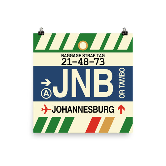Travel-Themed Poster Print • JNB Johannesburg • YHM Designs - Image 01