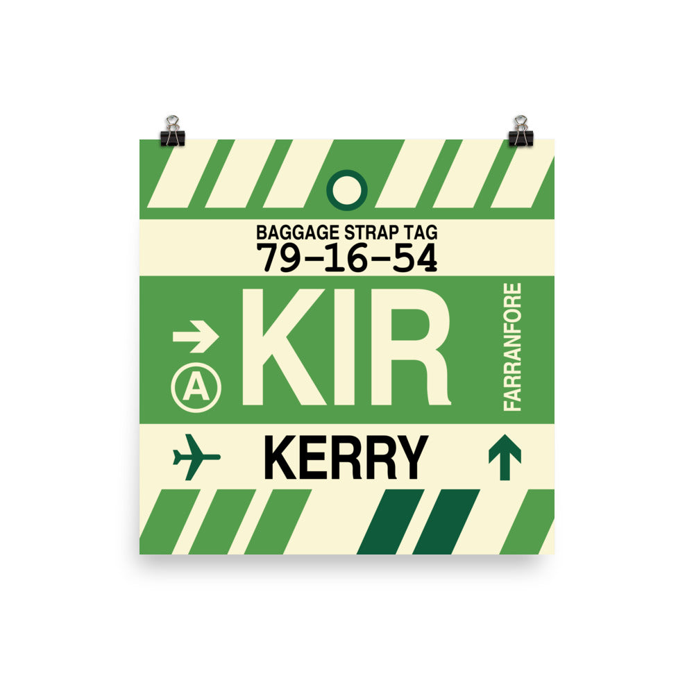 Travel-Themed Poster Print • KIR Kerry Souvenir • YHM Designs - Image 01
