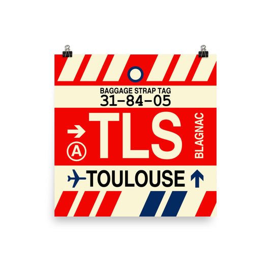 Travel-Themed Poster Print • TLS Toulouse Souvenir • YHM Designs - Image 01