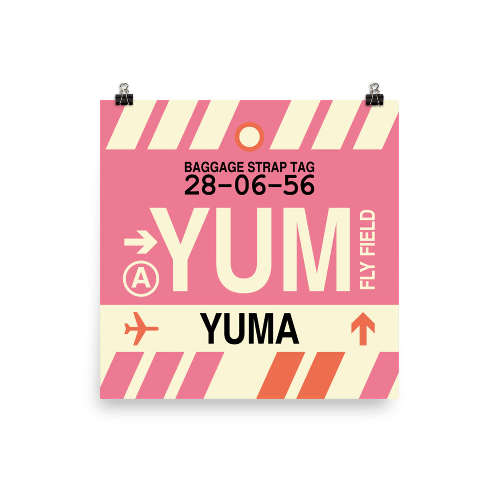 Travel-Themed Poster Print • YUM Yuma Souvenir • YHM Designs - Image 01