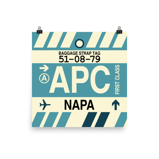 Travel-Themed Poster Print • APC Napa Souvenir • YHM Designs - Image 02