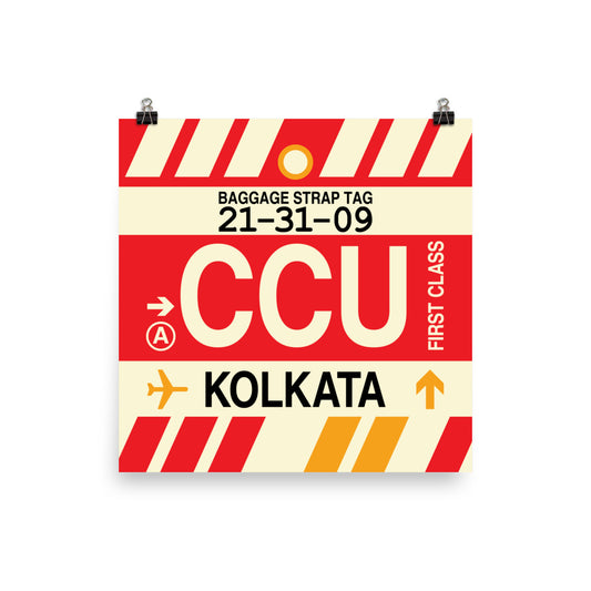 Travel-Themed Poster Print • CCU Kolkata Souvenir • YHM Designs - Image 02