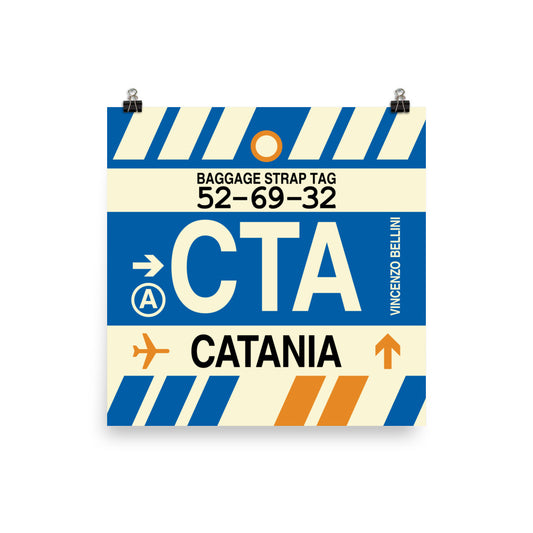 Travel-Themed Poster Print • CTA Catania Souvenir • YHM Designs - Image 02