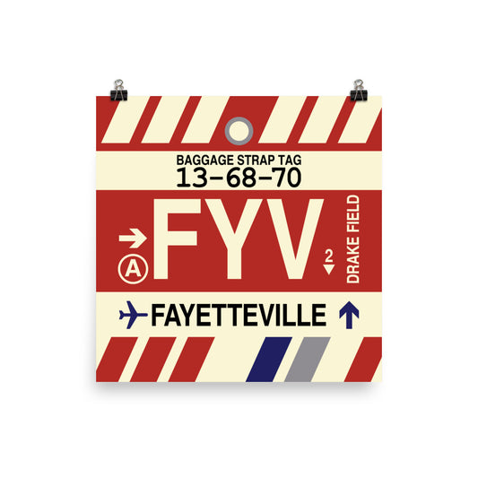 Travel-Themed Poster Print • FYV Fayetteville Souvenir • YHM Designs - Image 02