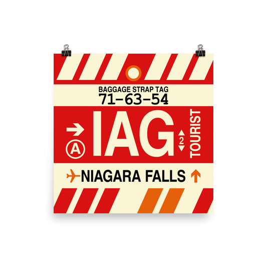 Travel-Themed Poster Print • IAG Niagara Falls Souvenir • YHM Designs - Image 02