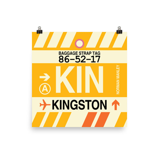 Travel-Themed Poster Print • KIN Kingston Souvenir • YHM Designs - Image 02