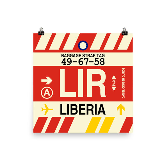 Travel-Themed Poster Print • LIR Liberia Souvenir • YHM Designs - Image 02