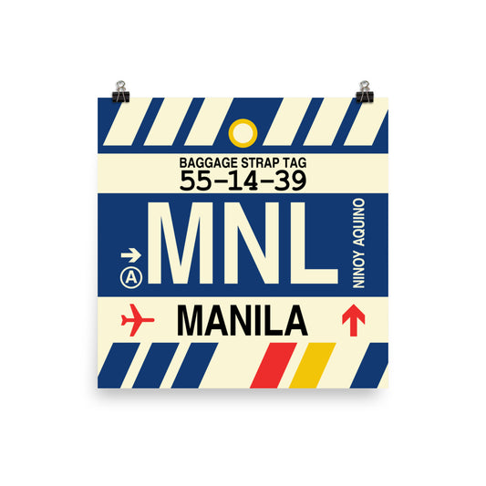 Travel-Themed Poster Print • MNL Manila Souvenir • YHM Designs - Image 02